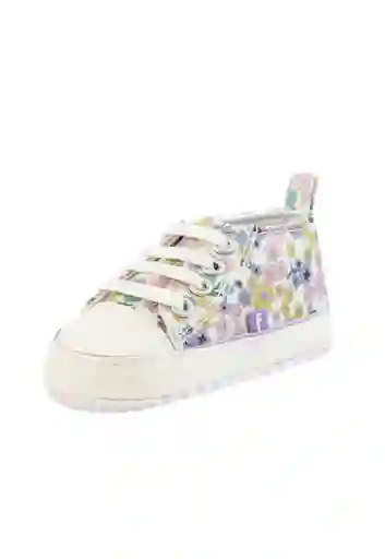 Zapatillas Caña Cordón New Born Niña Blanco Talla 15 810