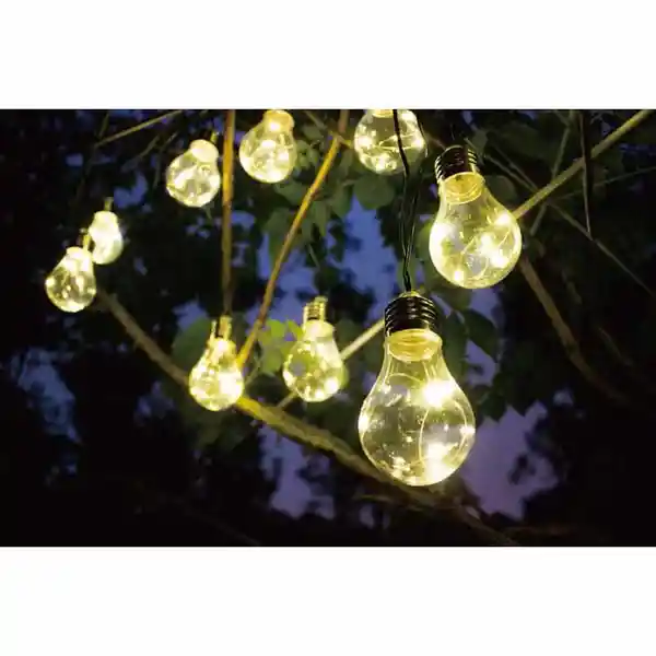 Expert Gardener Guirnalda 10 Luces Solares Ampolleta