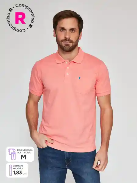 Kenneth Stevens Polera Manga Corta Coral M SS25