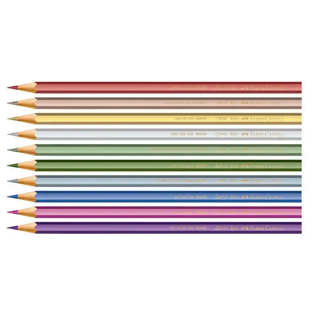 Faber Castell Lápiz de Color Metal Triangular