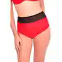 Bikini Calzón Pin up Con Transparencia Rojo Talla L Samia