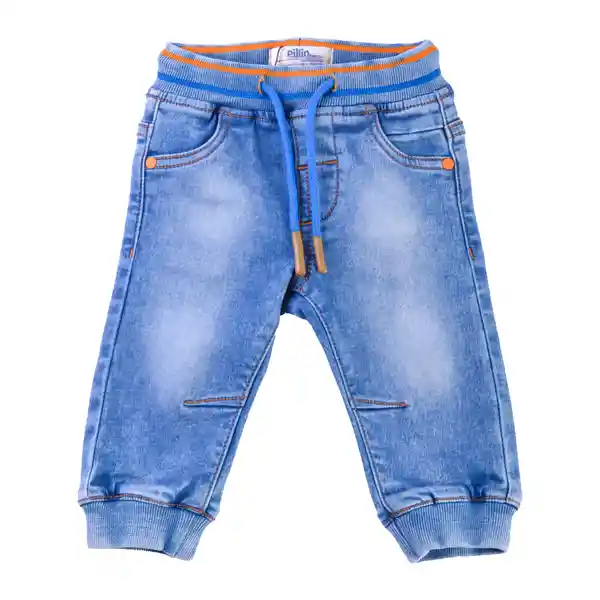 Jogger Bebé Unisex Denim Talla 3 A Pillin