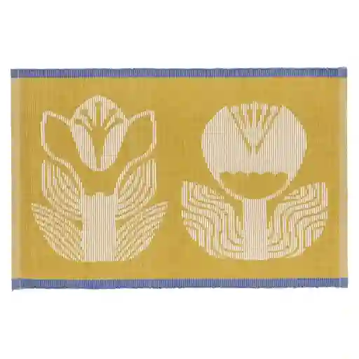 Individual Ribb Tejeduría Mostaza Casaideas