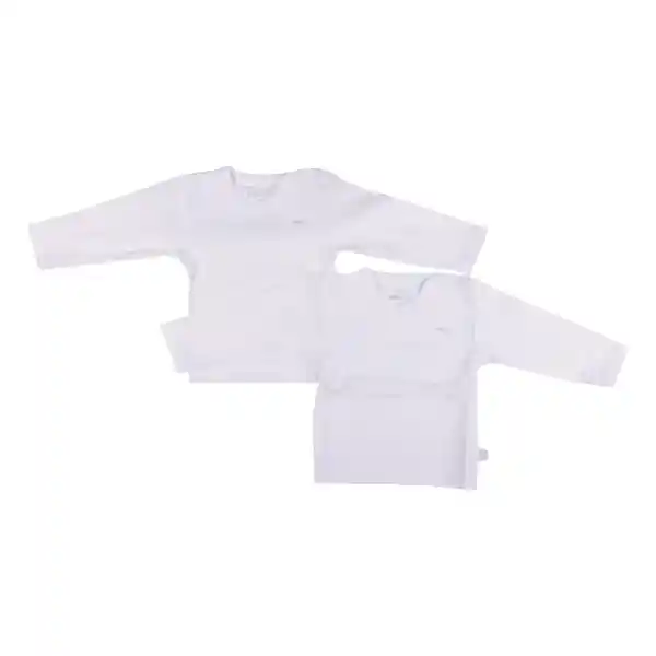 Set 2 Pzas Camiseta Bebé Unisex Blanco Pillin 9 M