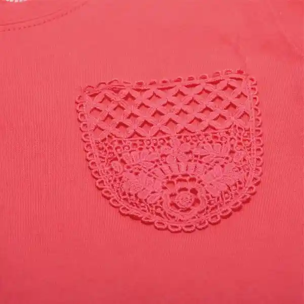 Polera Manga Corta Niña Fucsia Pillin 8 a