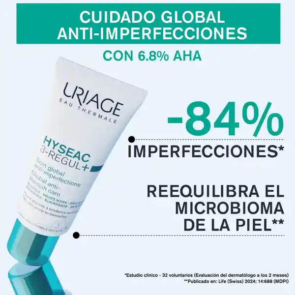 Uriage Crema Anti-Imperfecciones Hyséac 3-Regul +