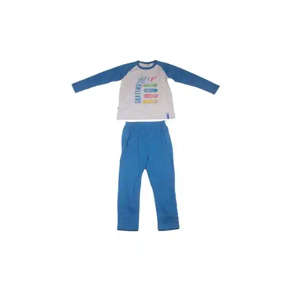 Pijama Niño Azul Pillín 12