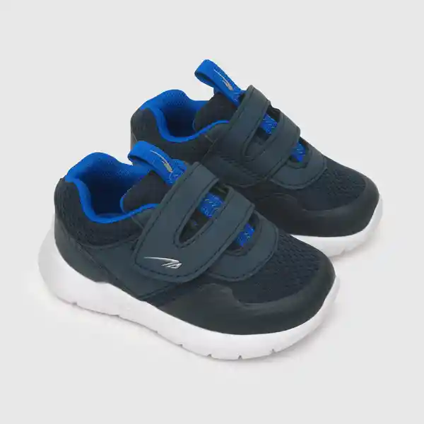 Zapatillas Para Niño Velcro Simple Azul Talla 21 Colloky