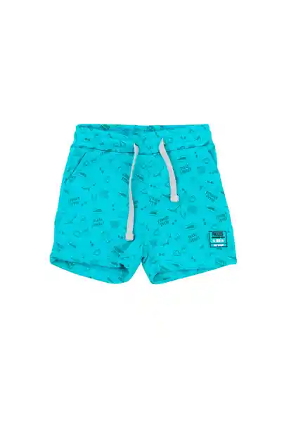 Bermuda Estampada Day to Day Bebé Niño Esmeralda 18/24 699