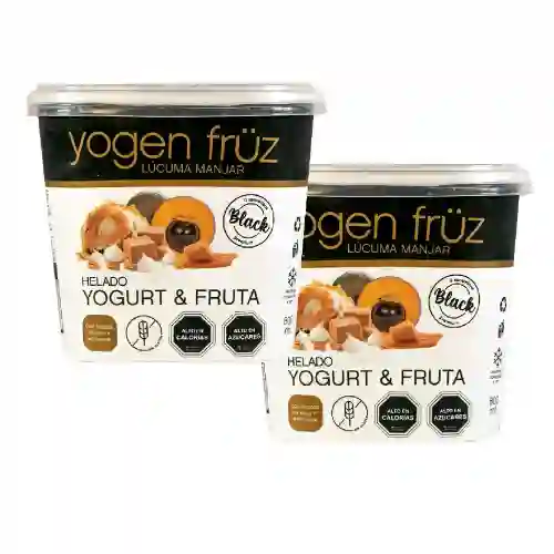 2 Potes black lucuma manjar