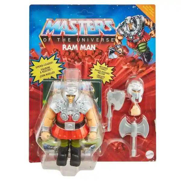 Figura Deluxe Ram Man Masters Of The Universe Origins 5 Pulgadas