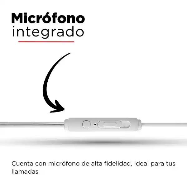 Miniso Audífonos Con Cable y Funda Tipo Cápsula Blanco