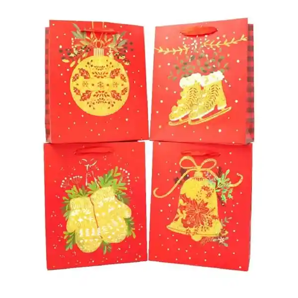 Bolsa de Navidad Glitter Surtidas 30 x 40 cm