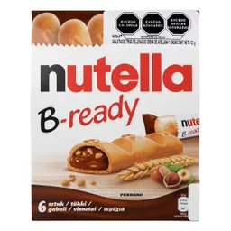 Nutella Chocolate B-Ready Con 6 Unidades