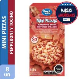 Great Value Mini Pizza Pepperoni Bacon