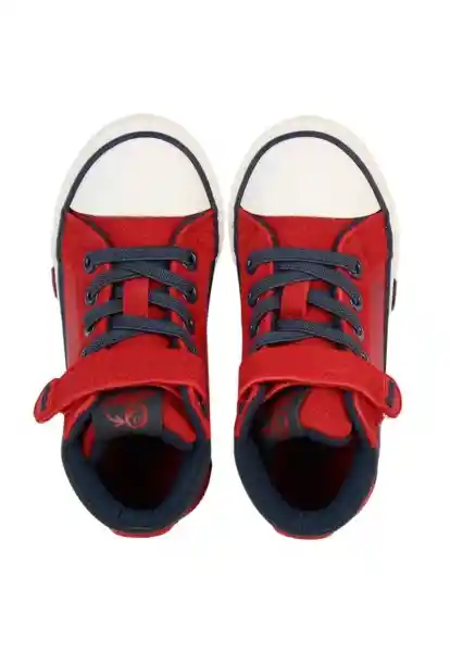 Zapatillas Urbana Caña Velcro Andante Niño Rojo 25 872 Ficcus