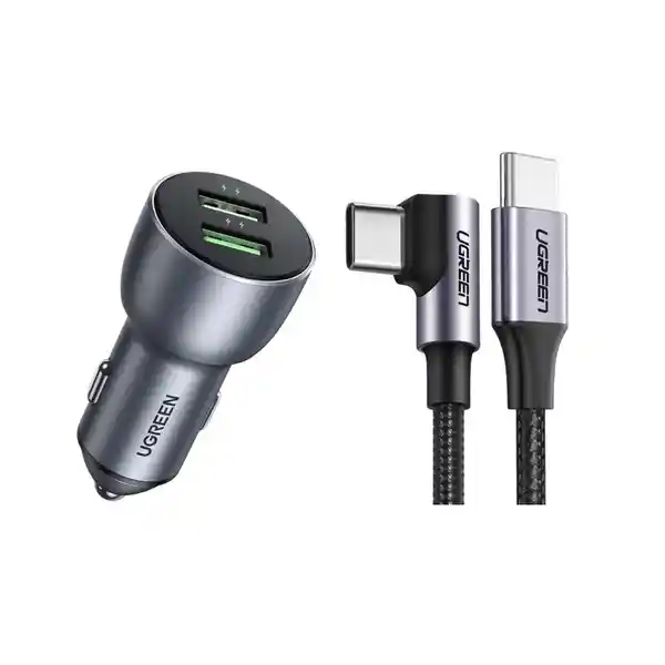 Ugreen Cargador de Automóvil 69W + Cable USB-C 2.0 5A 1 m