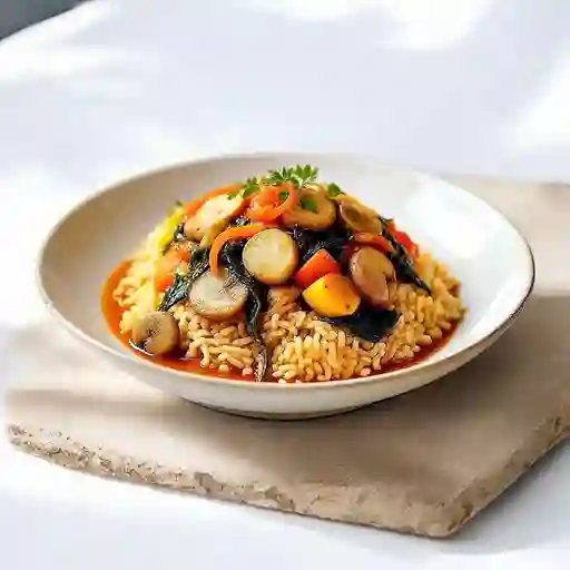 Colacion Individual Chapsui De Verduras Con Arroz Chaufan