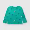 Polera Estampada de Bebé Niño Verde Talla 24M Colloky