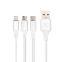 Smart & Go Cable 3 en 1 Blanco 1.2 m