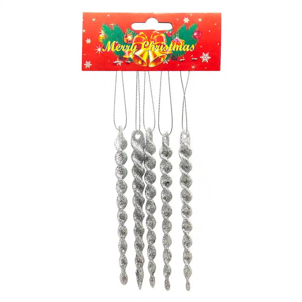 Pack Colgante Krea Silver Glam Navidad