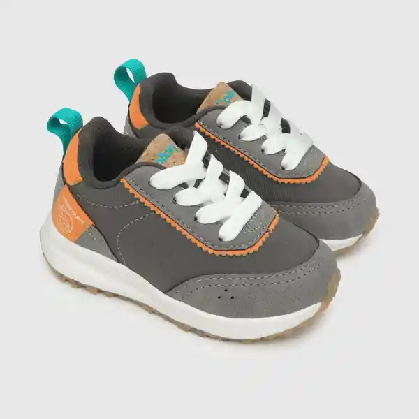 Zapatillas Urbana Reciclada Niño Gris Multicolor T. 27 Colloky