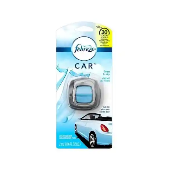 Febreze Aromatizante Para Automóvil Tipo Clip Aroma Linen & Sky