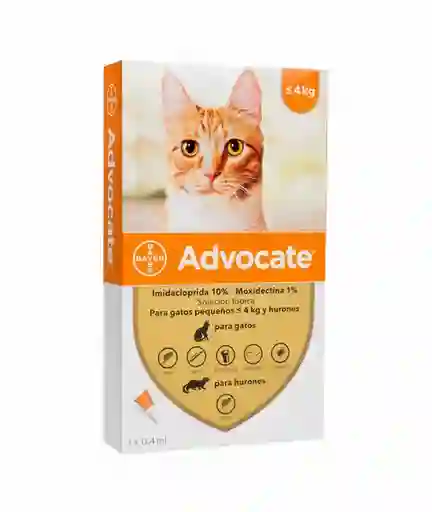 Advocate Solución Tópica Gato (10 % / 1%)