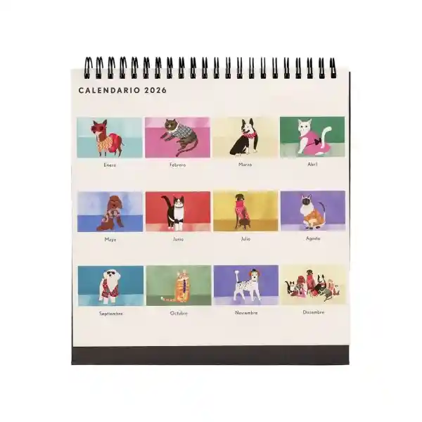 Calendario de Escritorio Ilustrado 2026 Casaideas