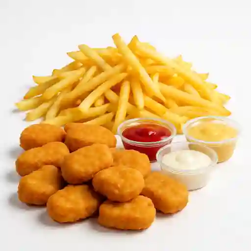 12 Nugget + Papas Fritas