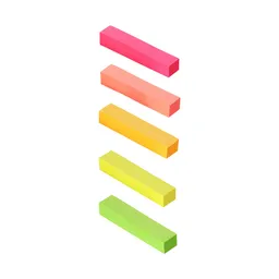 Miniso Nota Adhesiva Fluorescentes 120 Hojas