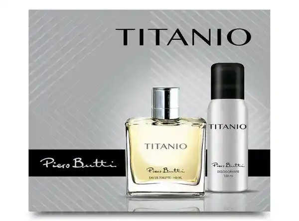 Piero Butti Set Perfume Titanio Hombre + Desodorante