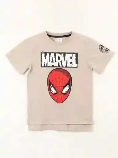 Spider-Man Polera Manga Corta Niño Arena 314014393 8 V26