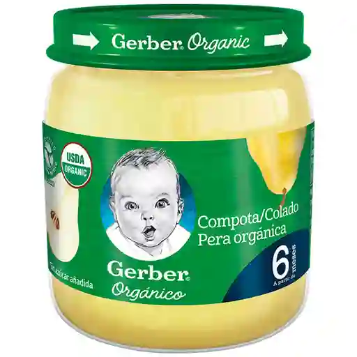 Gerber Compota Organico Pera Frasco