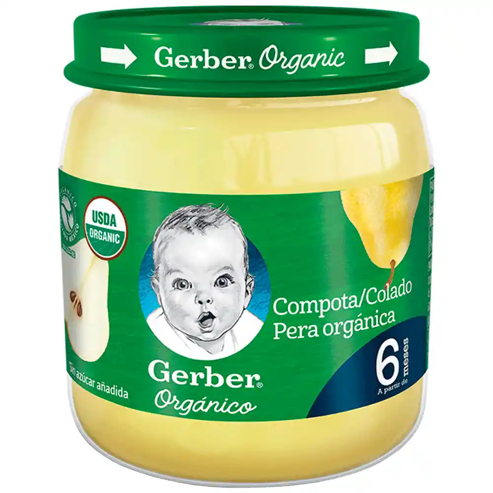 Gerber Compota Organico Pera Frasco