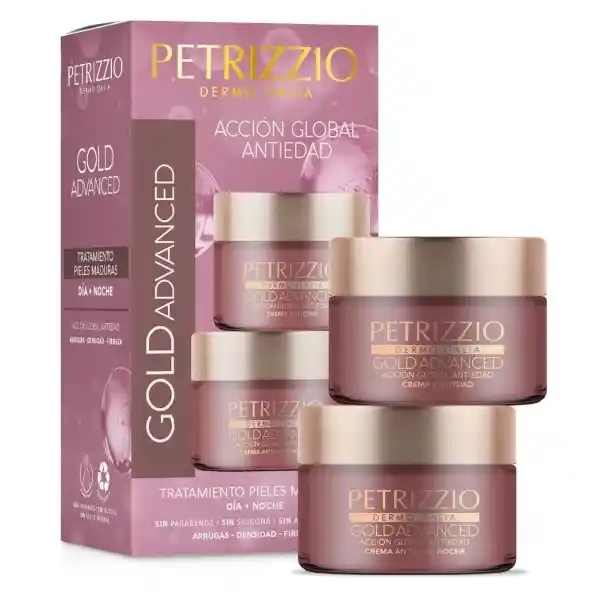 Petrizzio Kit Cremas Antiedad Gold Advanced +60