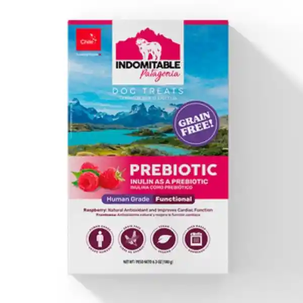 Indomitable Galleta Prebióticos y Vitamina C Perro Frambuesa