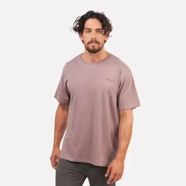 Polera Manga Corta Hombre S Equipamiento Burdeo Atakama Outdoor