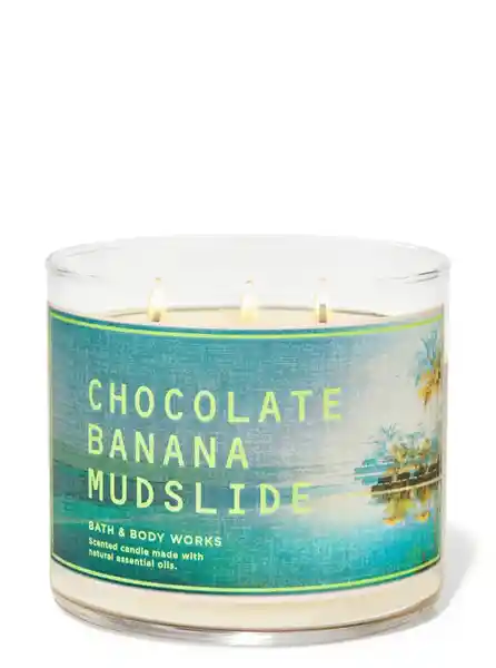 Bath & Body Vela Grande Chocolate Banana Mudslide