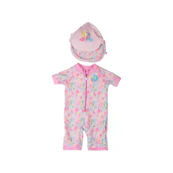 Traje de baño Bebe Niña Rosado Pillin 12 M