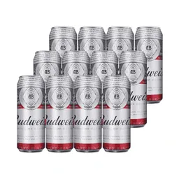 12 x Cerveza Budweiser 470 mL