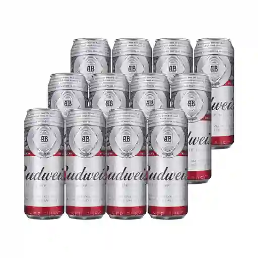 12 x Cerveza Budweiser 470 mL