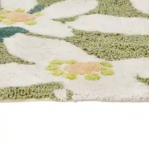 Piso de Baño de Algodón Bordado 70 x 50 cm