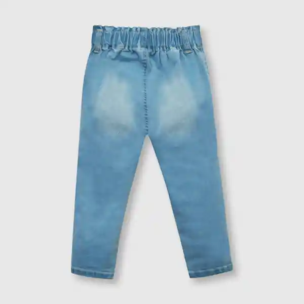 Jean de Bebé Niña Ancho Light Denim Talla 12/18M Colloky