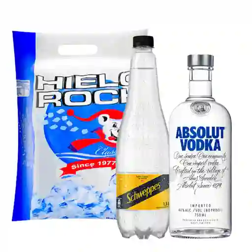 Combo Vodka Absolut Tonic