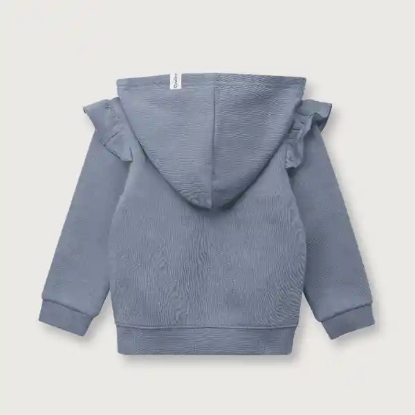 Polerón Esencial de Niña Azul Talla 18M Opaline