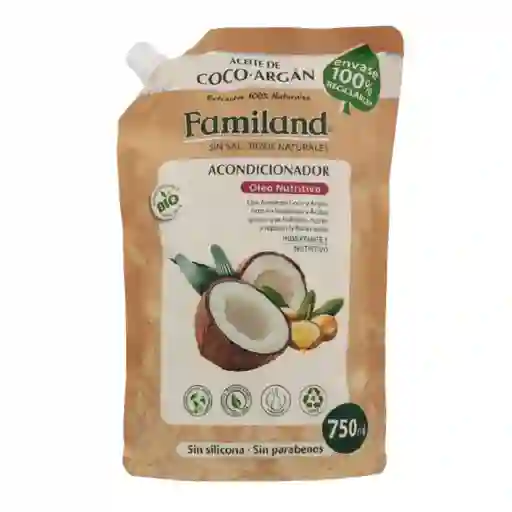 Familand Acondicionador Aceite Coco Argan Bio Reciclable