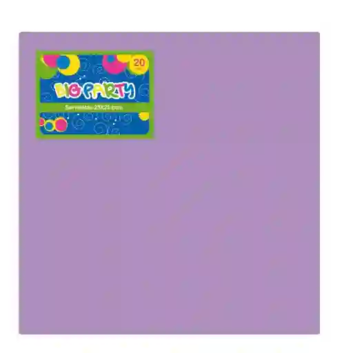 Big Party Set Servilletas Lila 443891