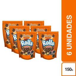 6 x Rolls Chocolate en Bolitas Nuts con Mani