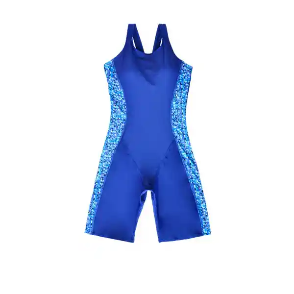 Traje de Baño Deportivo Pierna Larga Azul Talla S Samia